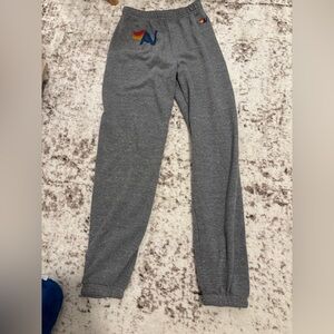 Aviator Nation Charcoal Kids Joggers with Multicolor Logo